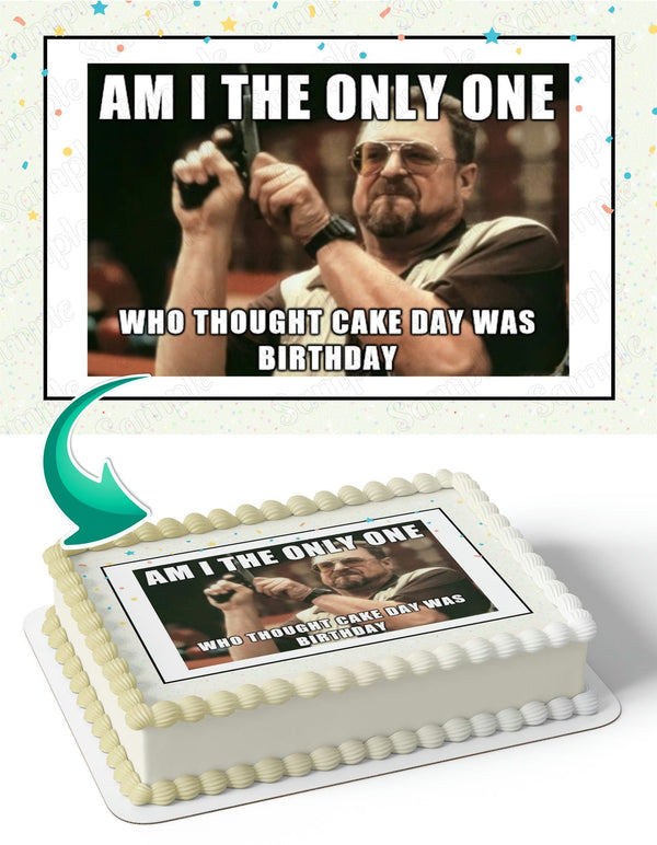 Walter Sobchak Meme Edible Cake Toppers