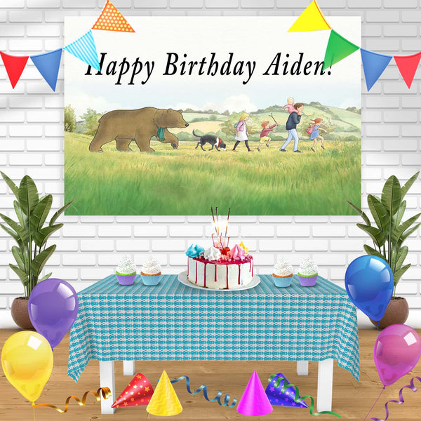 Were Going on a Bear Hunt Book Bn Birthday Banner Personalized Party Backdrop Decoration