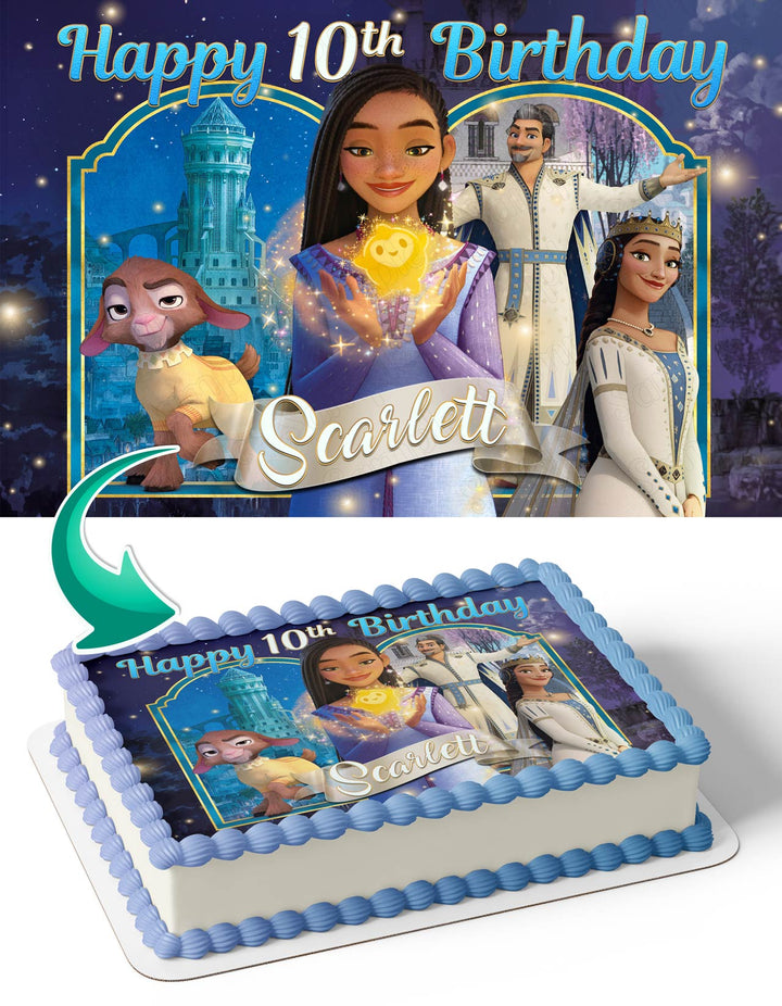 Wish Disney 2023 Edible Cake Toppers