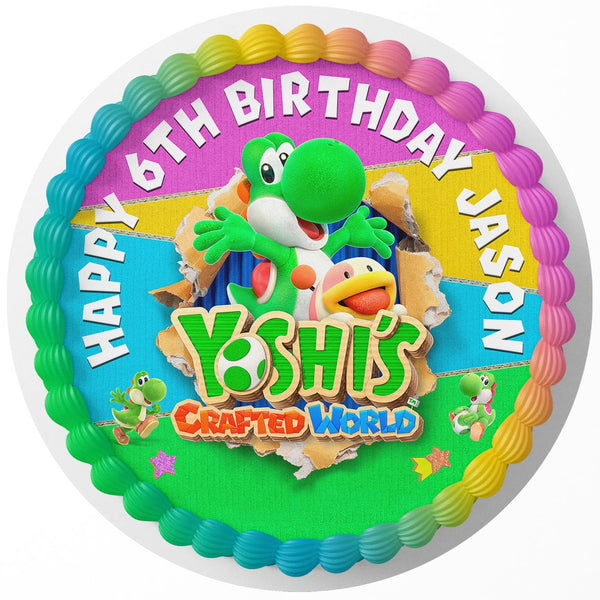 Yoshi Crafted World Edible Cake Toppers Round