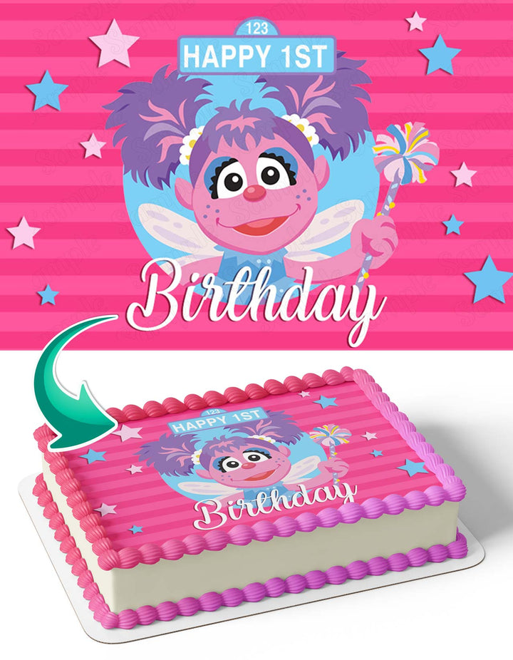 Abby Cadabby Sesame Street PinkACS Edible Cake Toppers