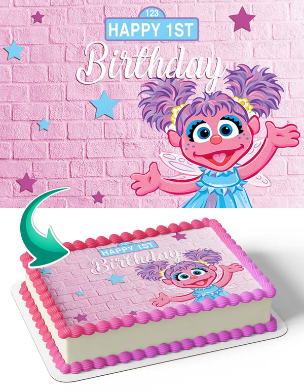 Abby Cadabby Sesame Street PinkCSS Edible Cake Toppers