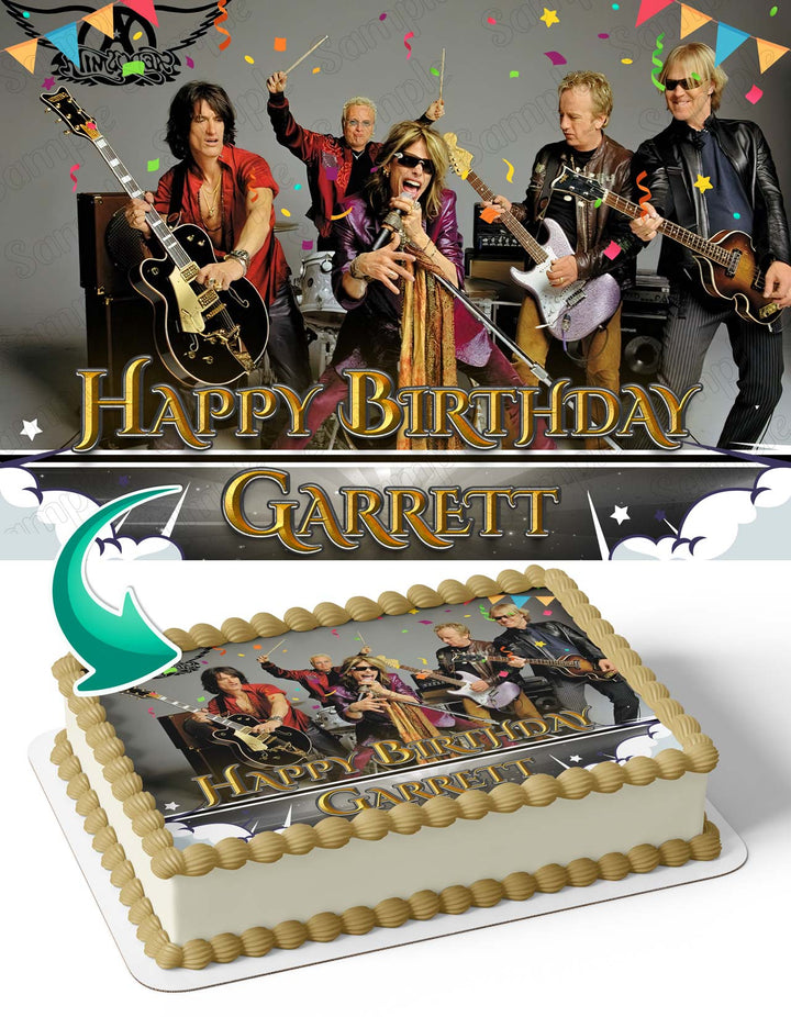 Aerosmith Edible Cake Toppers