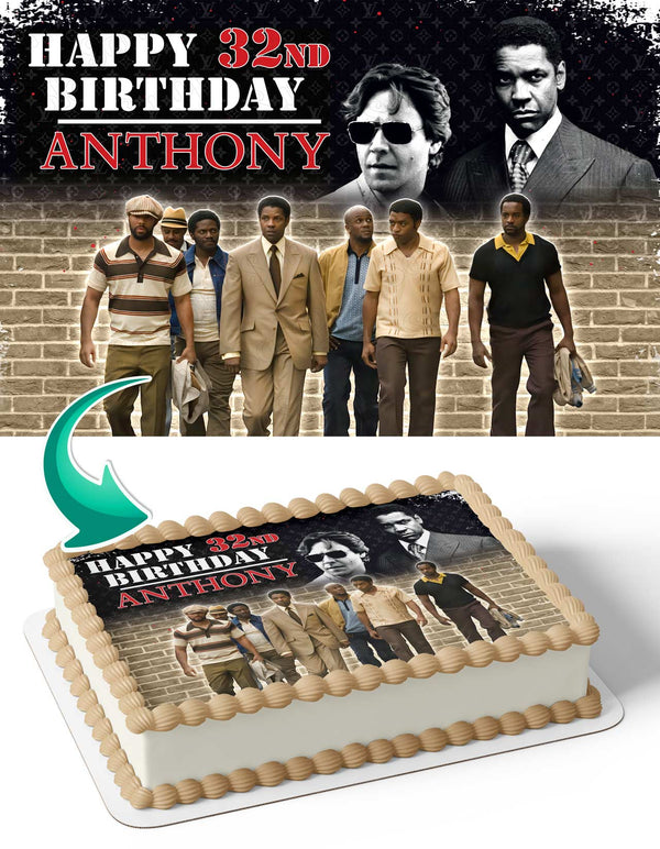 American Gangster Denzel Washington Edible Cake Toppers