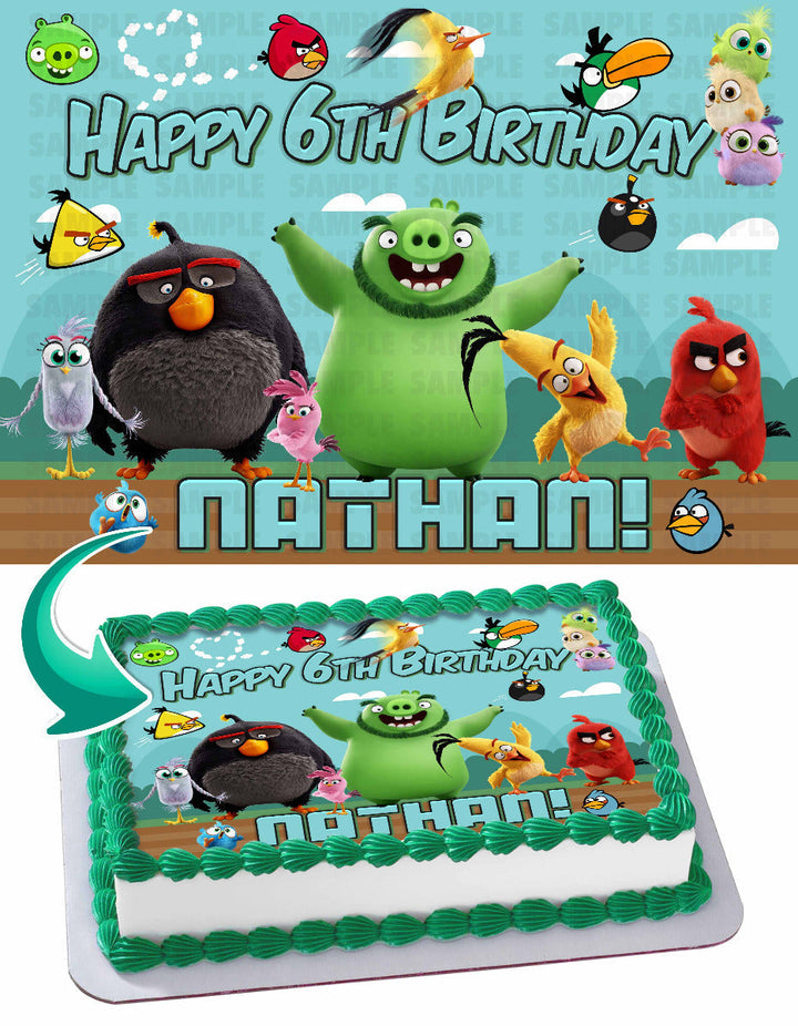 Angry Birds Edible Cake Toppers