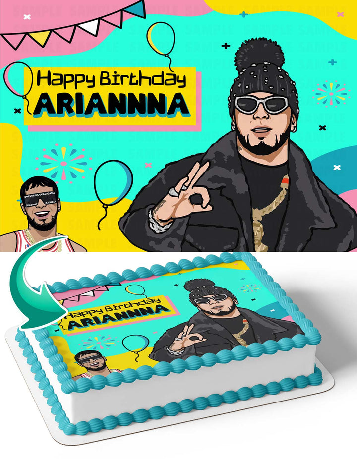 Anuel AA Edible Cake Toppers