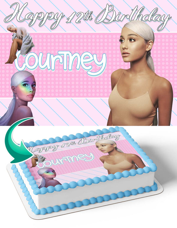 Ariana Grande AG Edible Cake Toppers