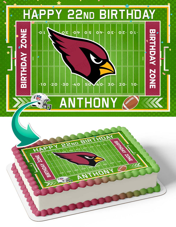 Arizona Cardinals Edible Cake Toppers