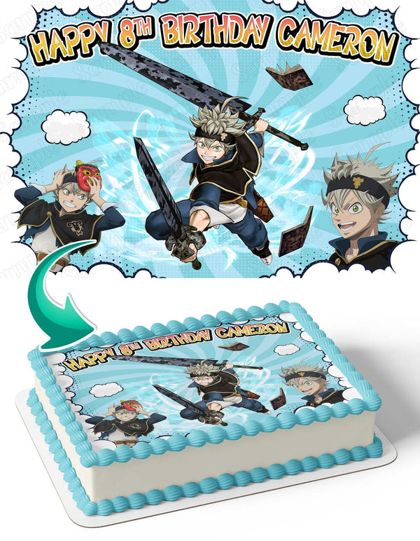 Asta Black Clover Edible Cake Toppers