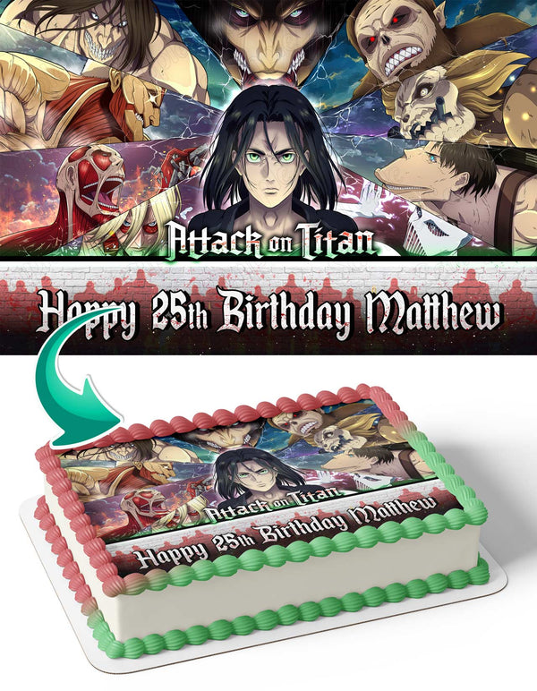 Attack On Titan Shingeki No Kyojin Final Season Titans Edible Cake Toppers