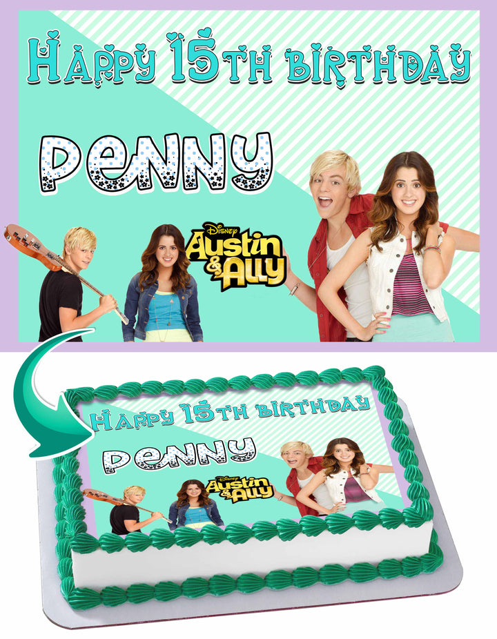 Austin Ally Edible Cake Toppers