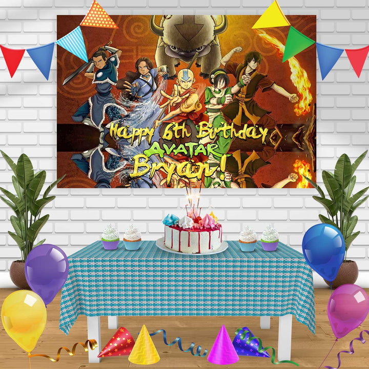 Avatar The Last Airbender 2 Birthday Banner Personalized Party Backdrop Decoration