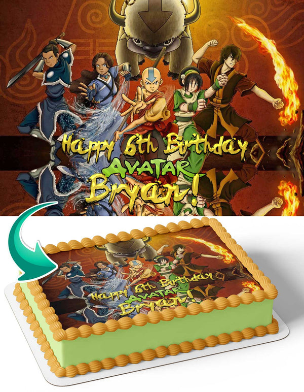 Avatar The Last Airbender AV Edible Cake Toppers