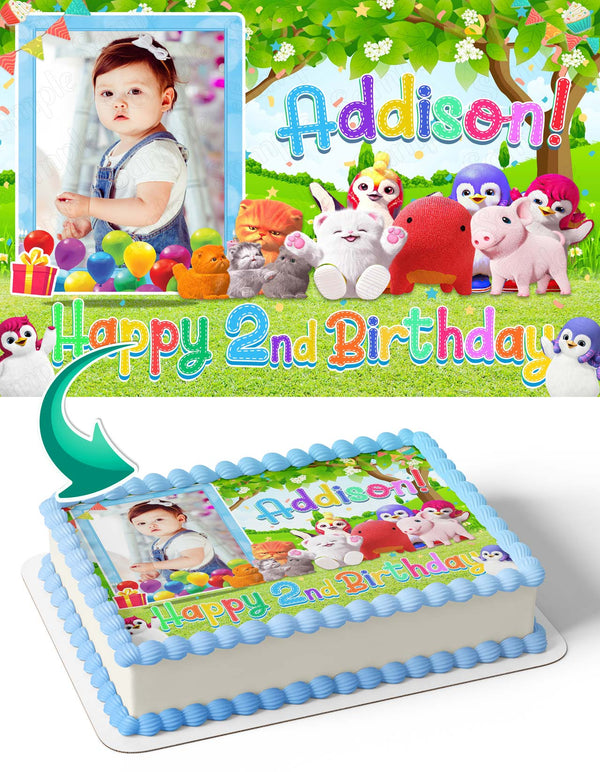 Badanamu Photo Frame Edible Cake Topper Image