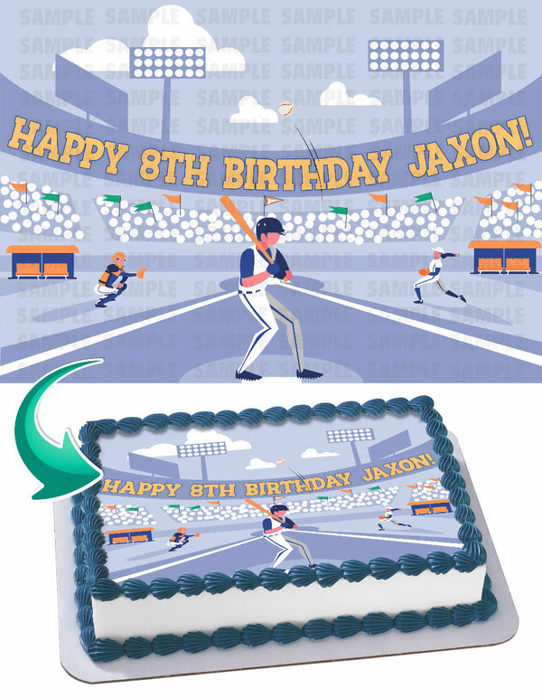 Baseball Edible Cake Toppers