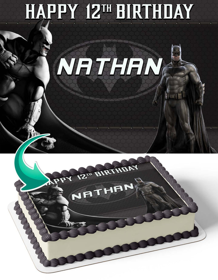 Batman Super Hero Edible Cake Toppers