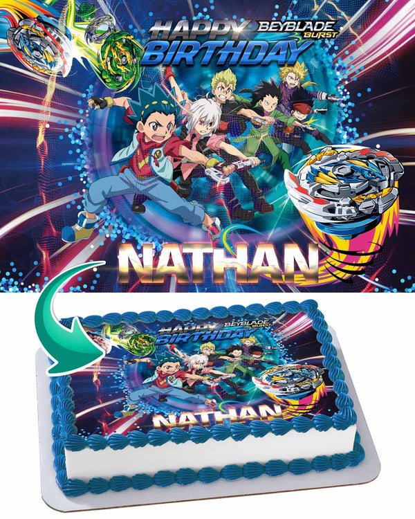 Beyblade Edible Cake Toppers