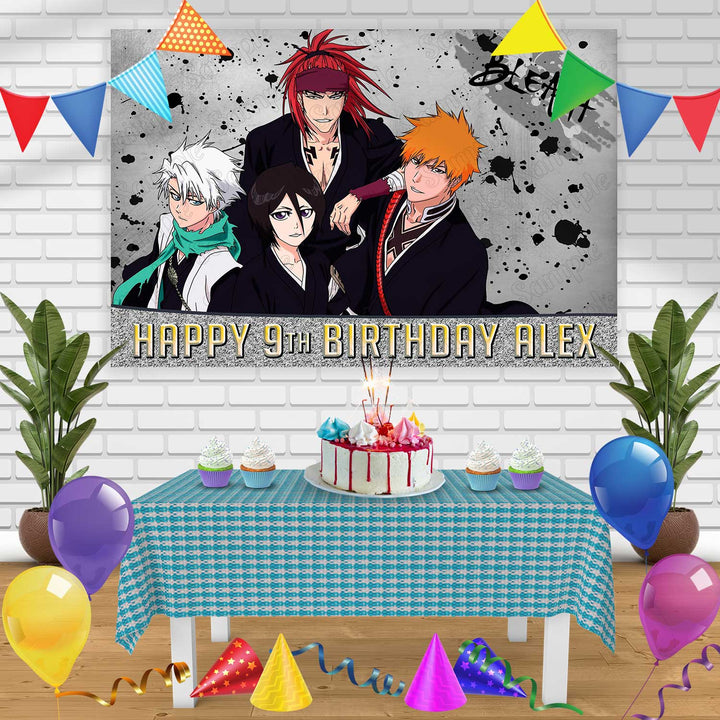 Bleach Birthday Banner Personalized Party Backdrop Decoration