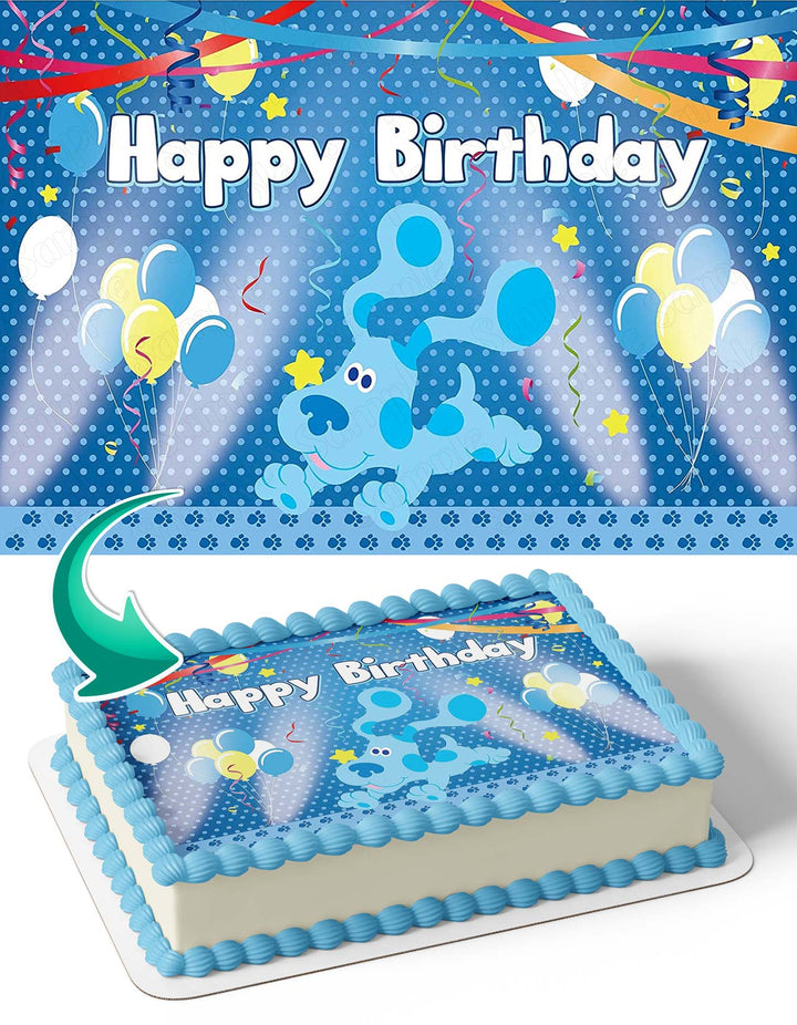 Blues Clues Pup Kid Edible Cake Toppers