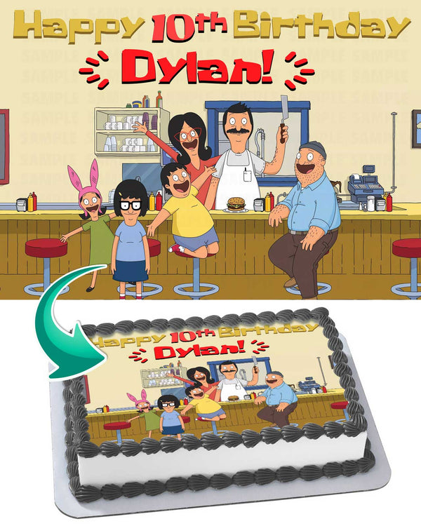 Bobs Burger Edible Cake Toppers