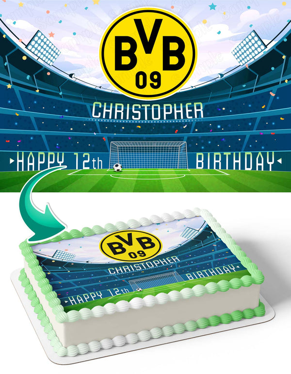 Borussia Dortmund Edible Cake Toppers