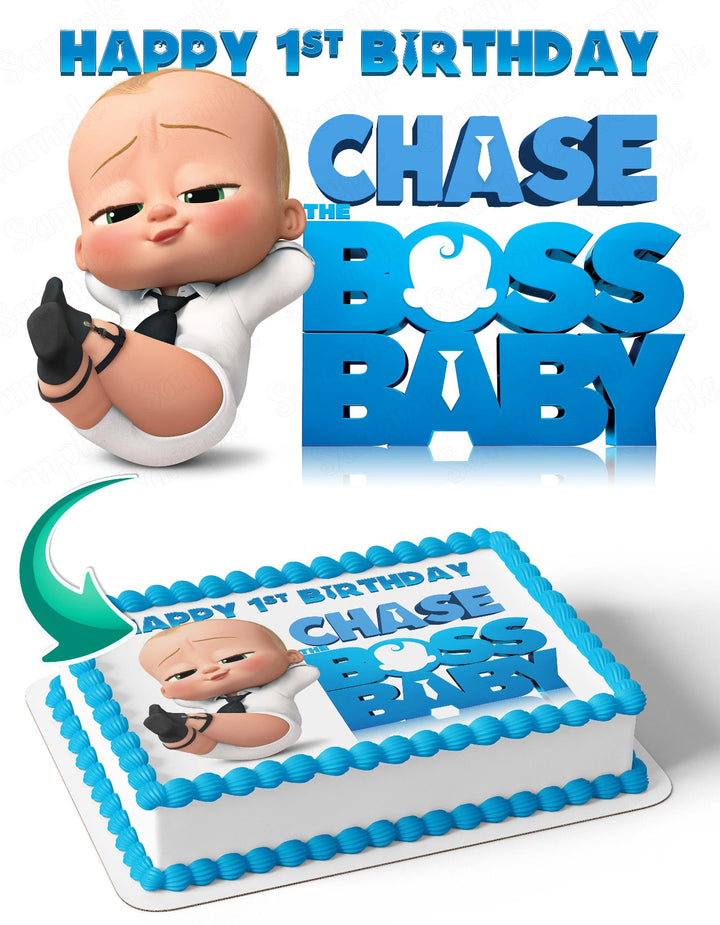 Boss Baby BB Edible Cake Toppers