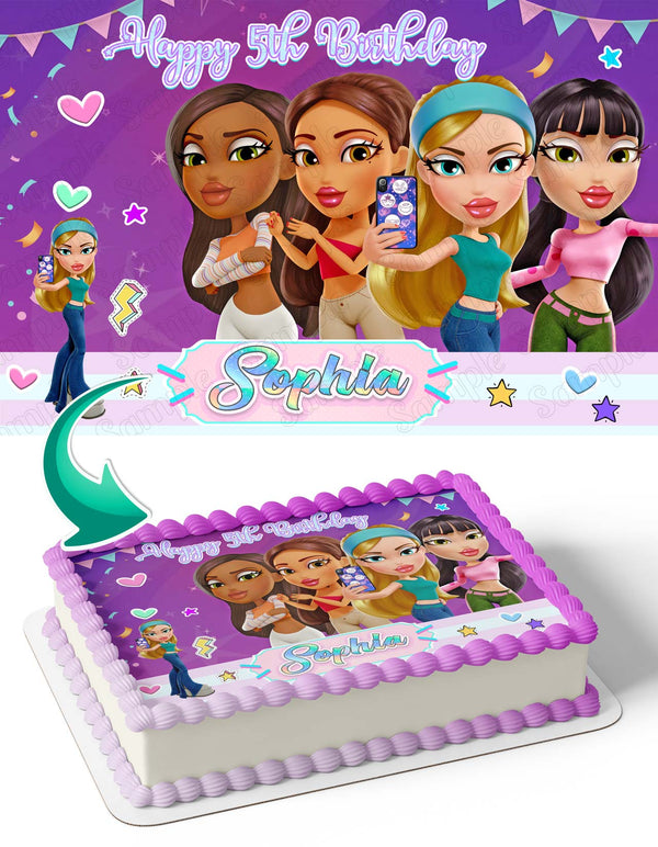 Bratz Flaunt your fashion Edible Cake Toppers