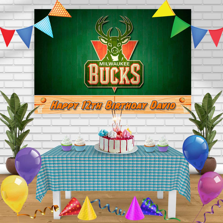 BUCKS Birthday Banner Personalized Party Backdrop Decoration