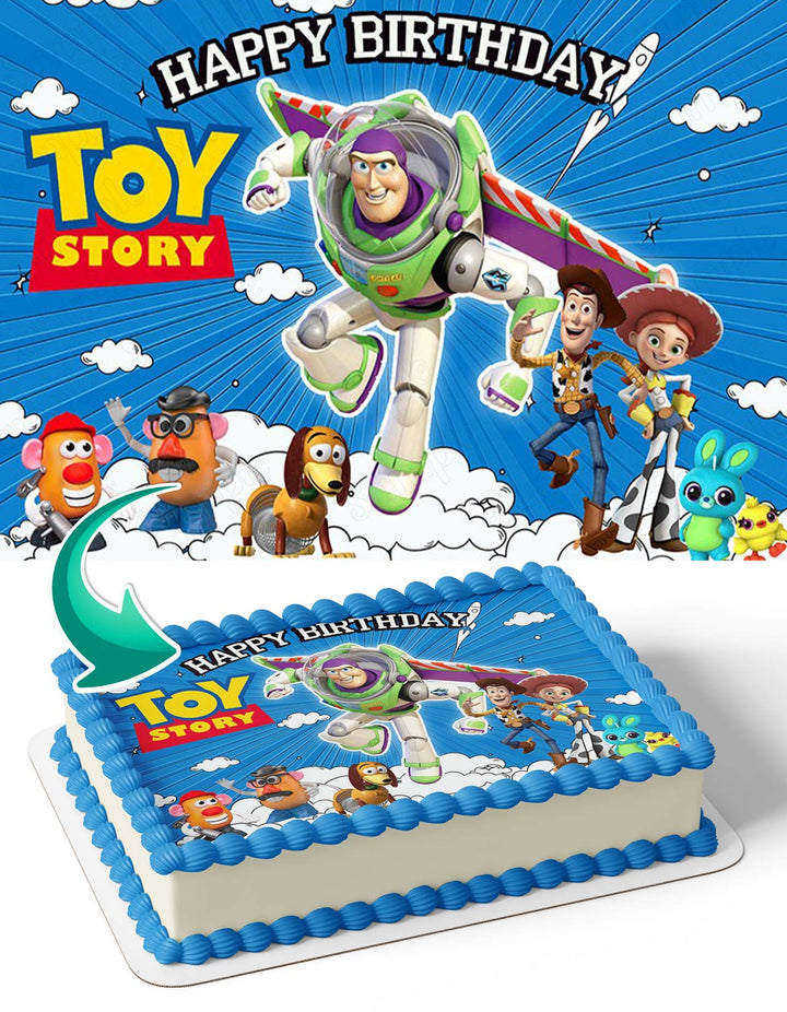 Buzz Lightyear Toy Story HJ Edible Cake Toppers