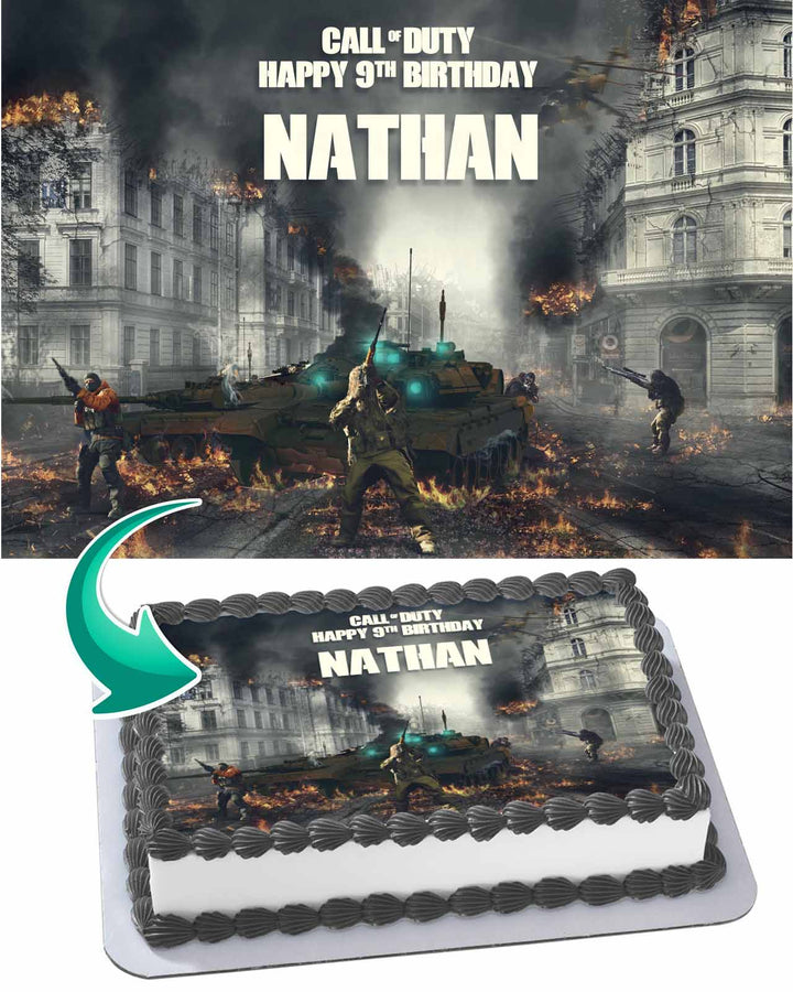 Call Of Duty Mobile Edible Cake Toppers