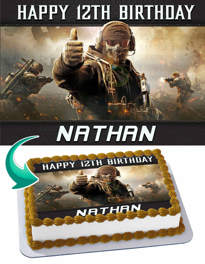 Call of Duty Mobile Edible Cake Toppers