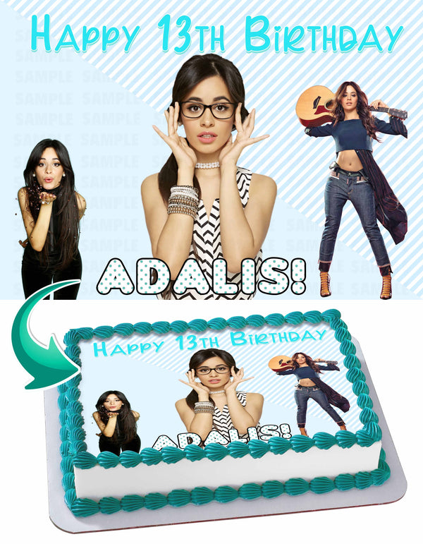 Camila Cabello Edible Cake Toppers