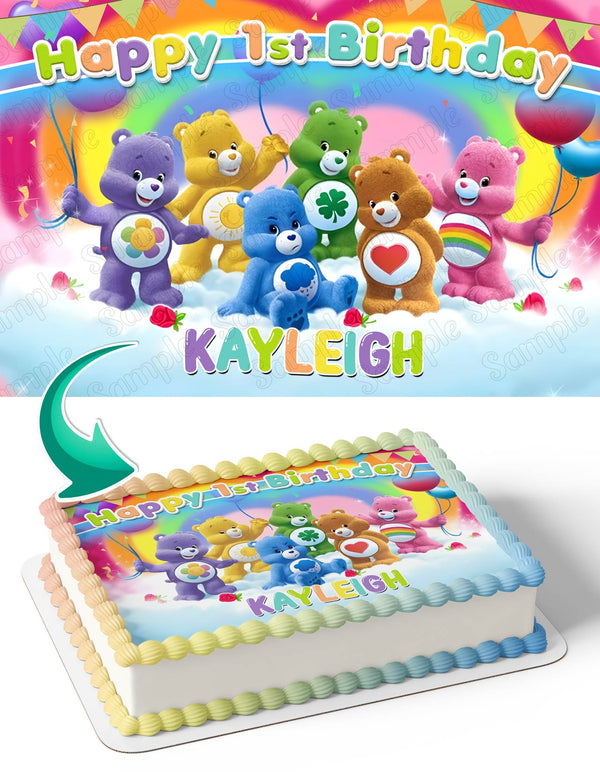 Care Bears Rainbow Edible Cake Toppers