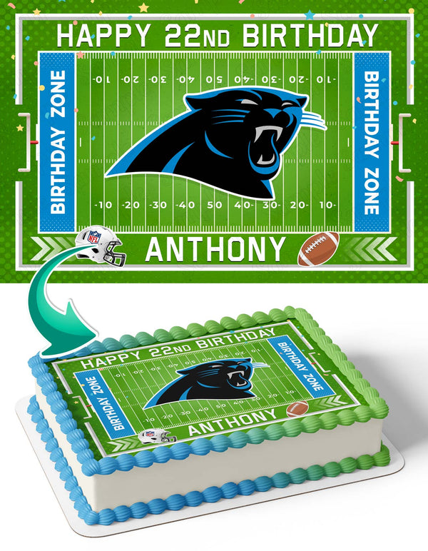 Carolina Panthers Edible Cake Toppers