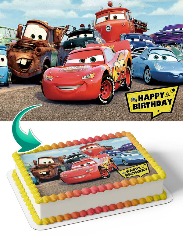 Cars Movie BB Edible Cake Toppers