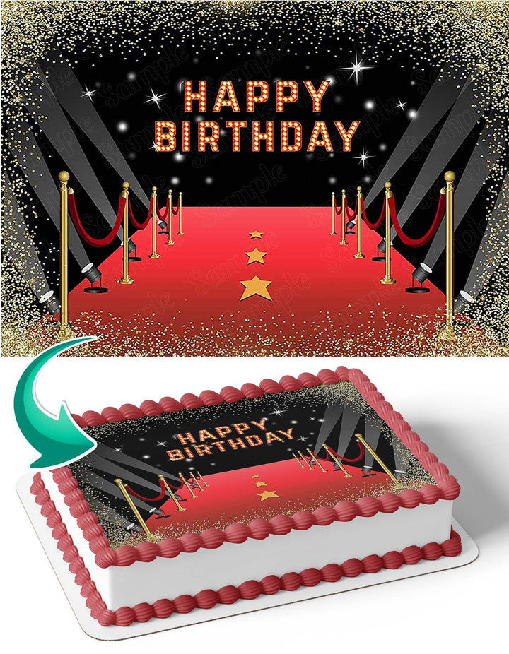 Celebrety Red Carpet Fashion Super Star Edible Cake Toppers