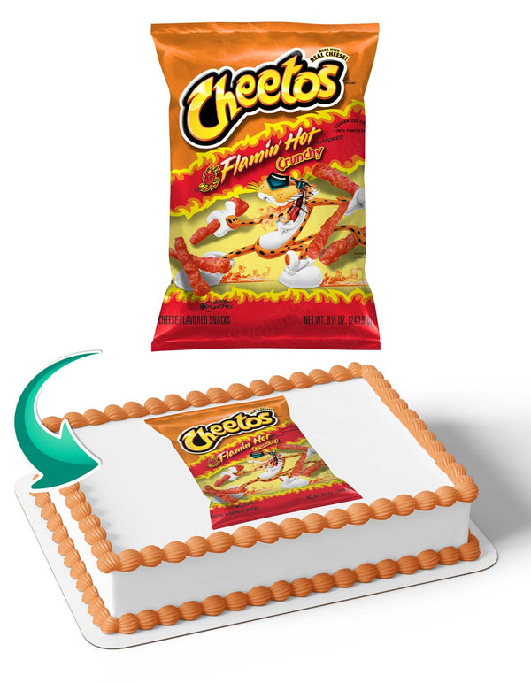 CHEETOS FLAMIN HOT Cake Deco Wrap Edible Cake Toppers