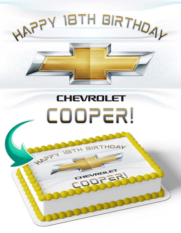 Chevrolet Cars Edible Cake Toppers