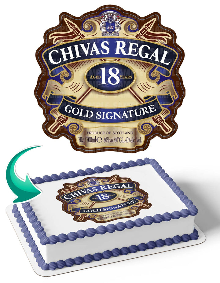 Chivas Regal Edible Cake Toppers