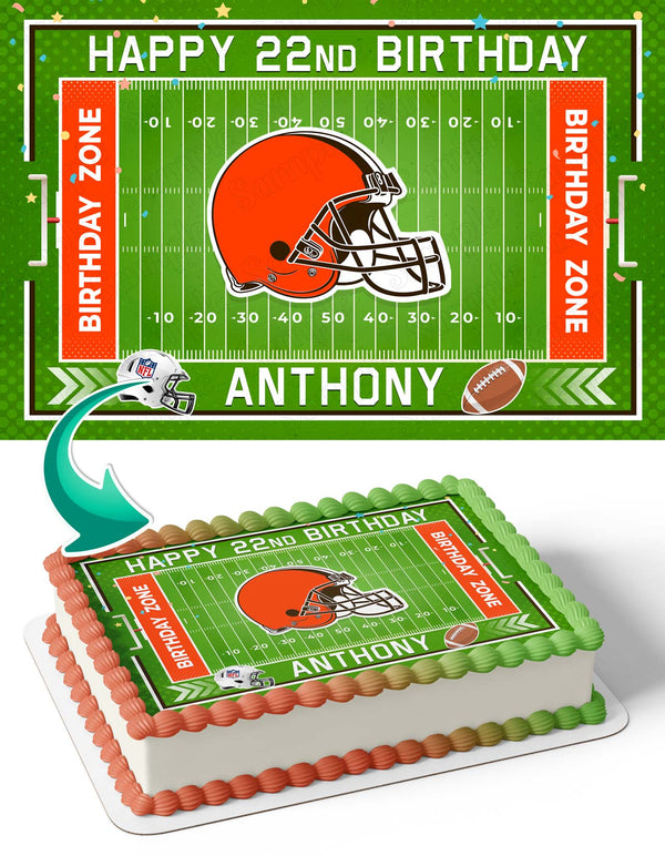 Cleveland Browns Edible Cake Toppers