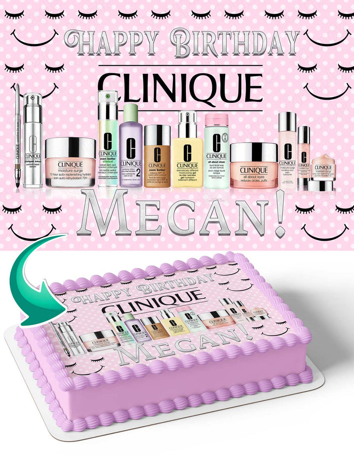 Clinique Makeup Edible Cake Toppers