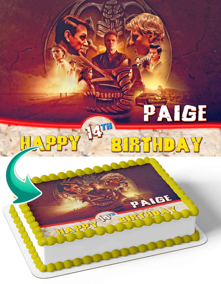 Cobra Kai Edible Cake Toppers