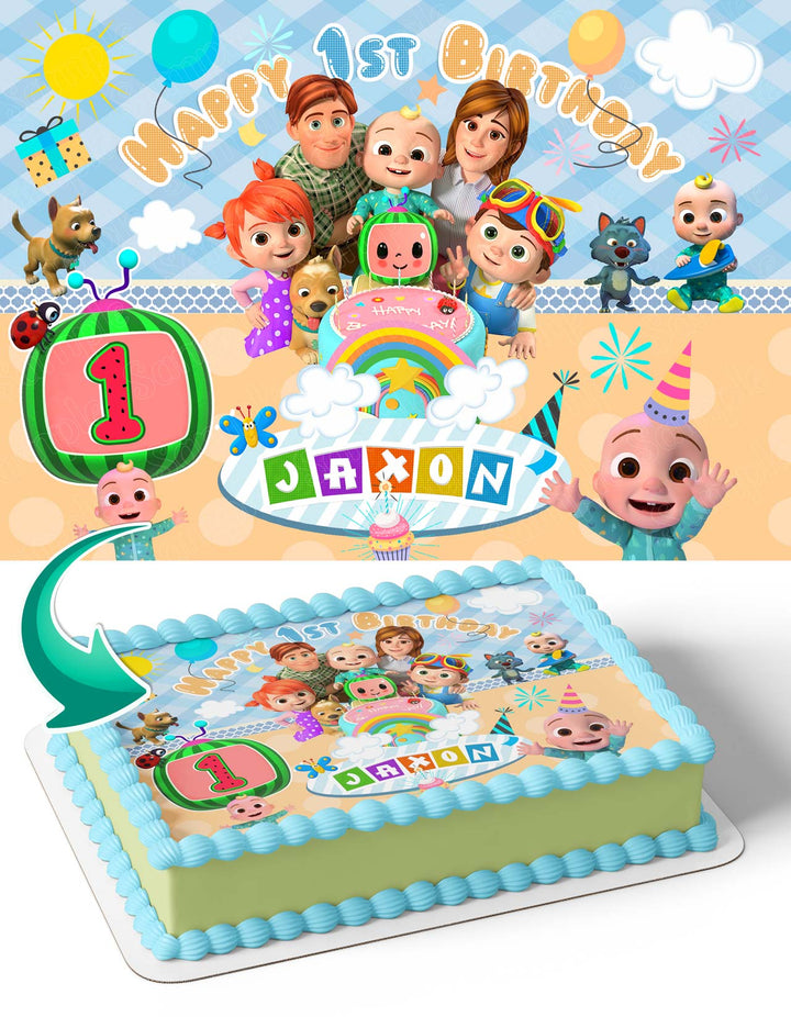 Cocomelon Coco Melon Nursery Edible Cake Toppers