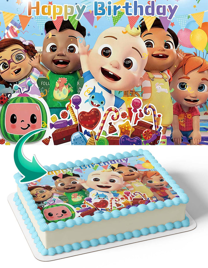 Cocomelon Friends HG Edible Cake Toppers