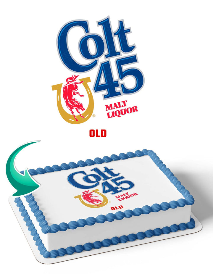 Colt 45 Beer Edible Cake Toppers