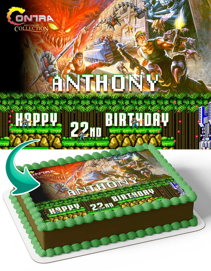 Contra Anniversary Collection Edible Cake Toppers