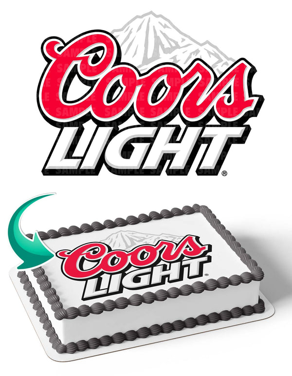 Coors Beer Drink Edible Cake Toppers