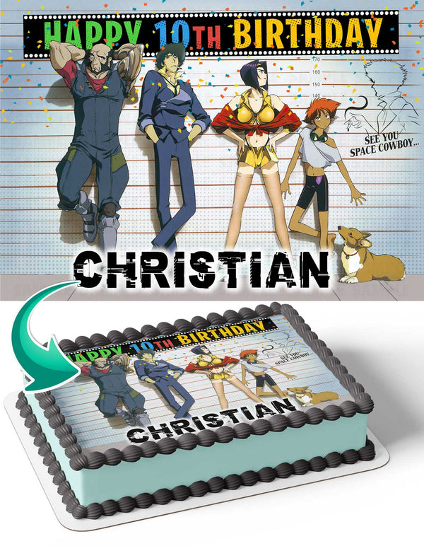 Cowboy Bebop TV Series Edible Cake Toppers