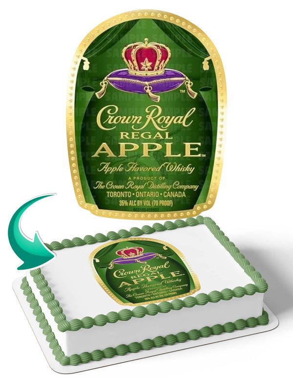 Crown Royal Apple Edible Cake Toppers