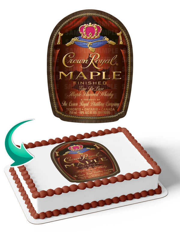 Crown Royal Maple Edible Cake Toppers